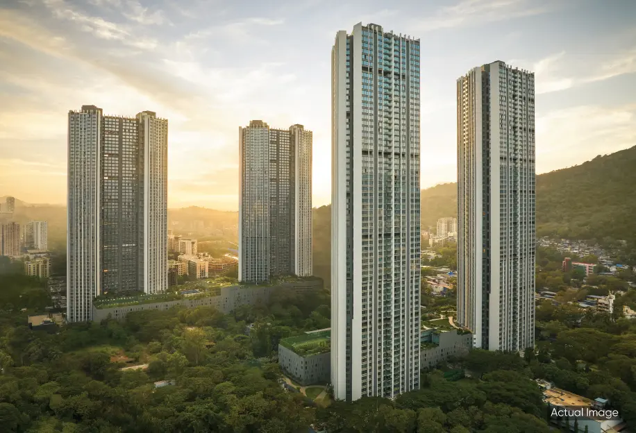 Oberoi Eternia Enigma Luxury Tower Elevation View LBS Marg Mulund West Mumbai